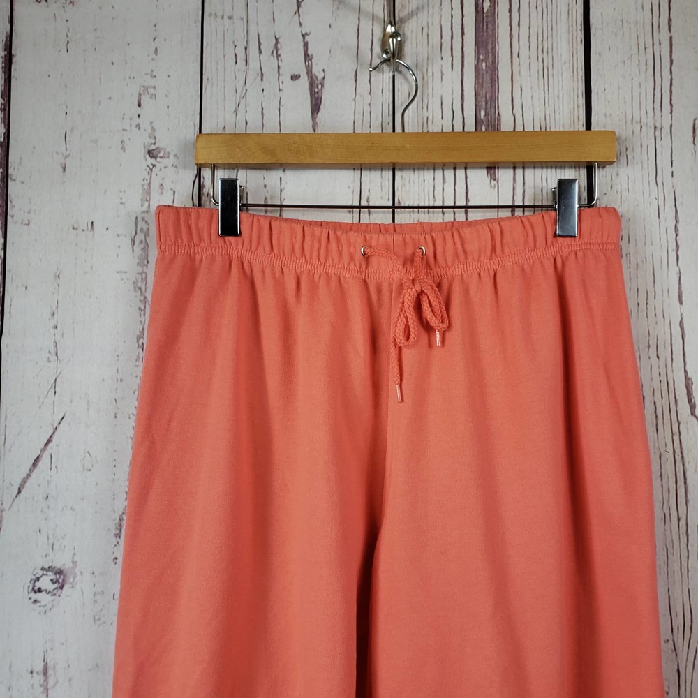 Carolina Blues Activewear Pants Womens Size Medium Pull On Stretch Waist Orange
